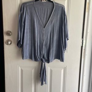 Bell sleeved cropped top